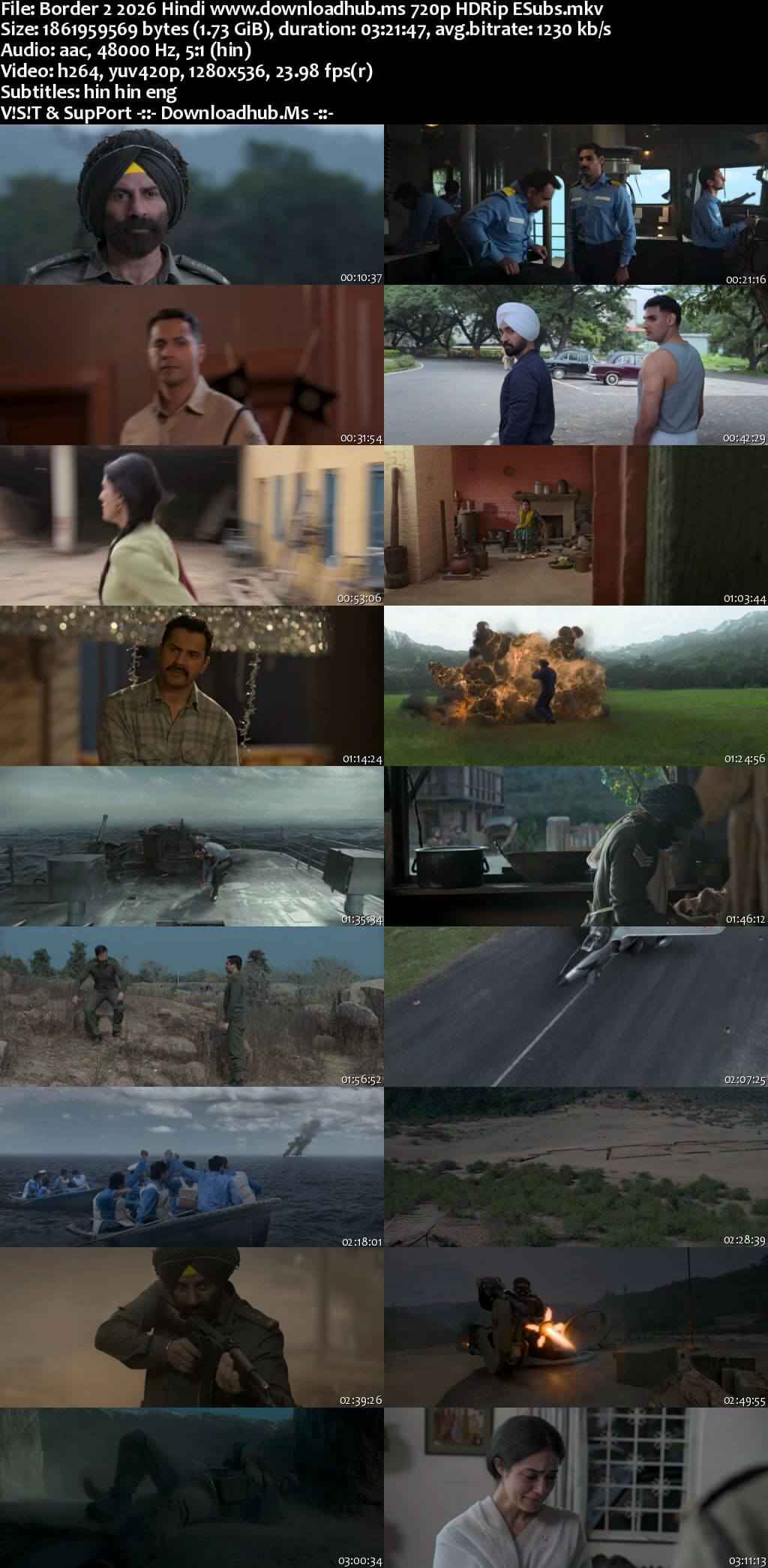 Border 2 2026 Hindi Movie DD5.1 4k 1080p 720p 480p HDRip ESubs x264 HEVC Border 2 2026 Hindi Movie DD5.1 4k 1080p 720p 480p HDRip ESubs x264 HEVC