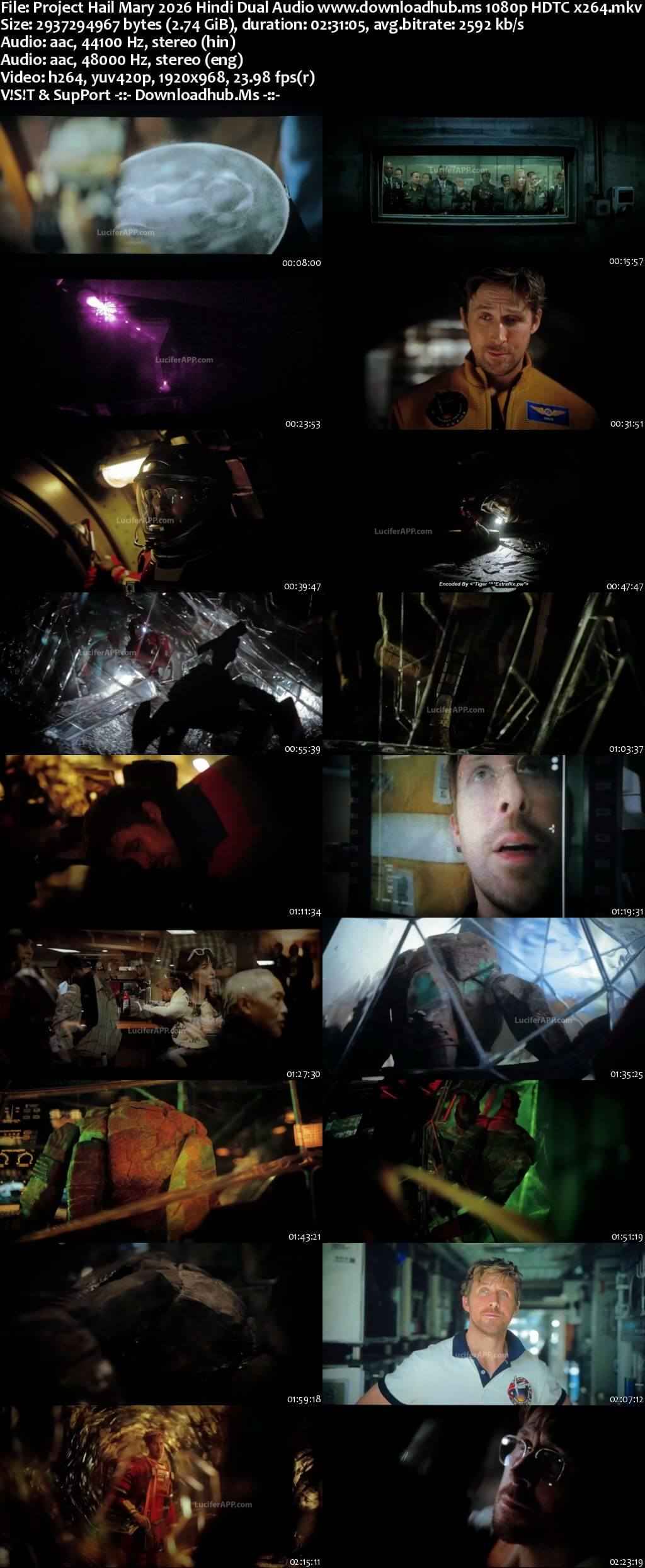 Project Hail Mary 2026 Hindi Dual Audio Movie 1080p 720p 480p HDTC x264 HEVC