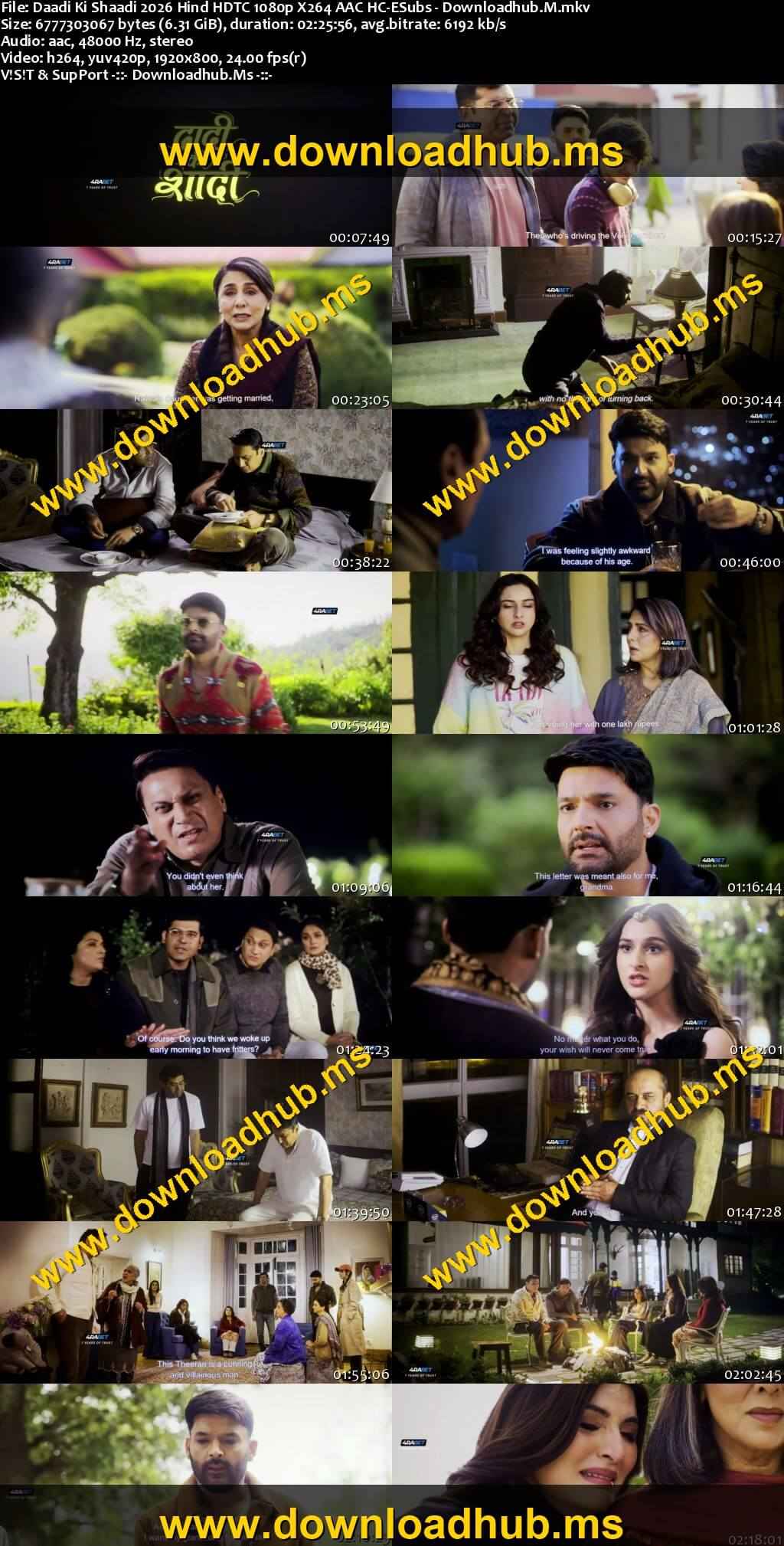 Daadi Ki Shaadi 2026 Hindi Movie 1080p 720p 480p HDTC HC-ESubs x264 HEVC Daadi Ki Shaadi 2026 Hindi Movie 1080p 720p 480p HDTC HC-ESubs x264 HEVC