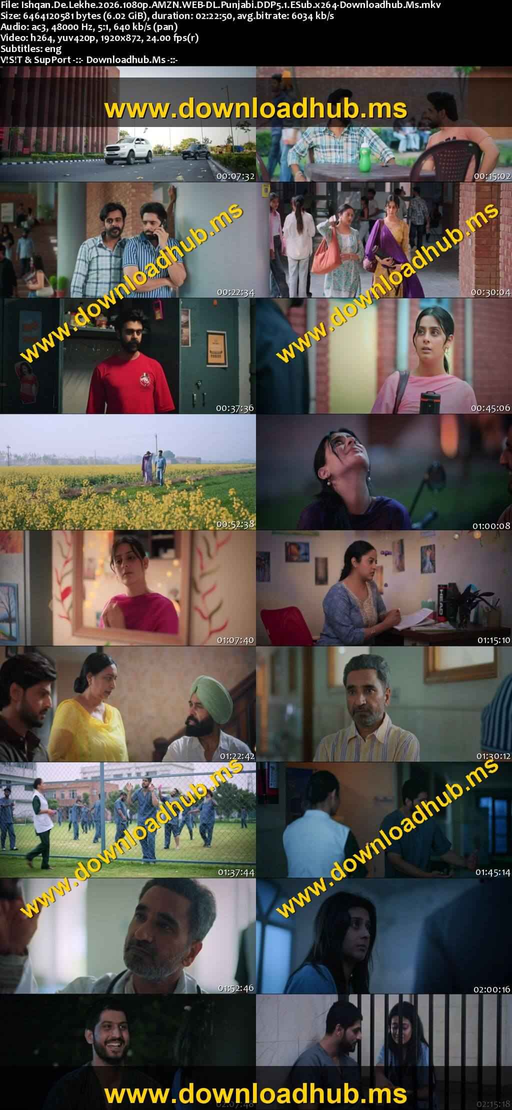 Ishqan De Lekhe 2026 Punjabi Movie DD5.1 1080p 720p 480p HDRip ESubs x264 HEVC