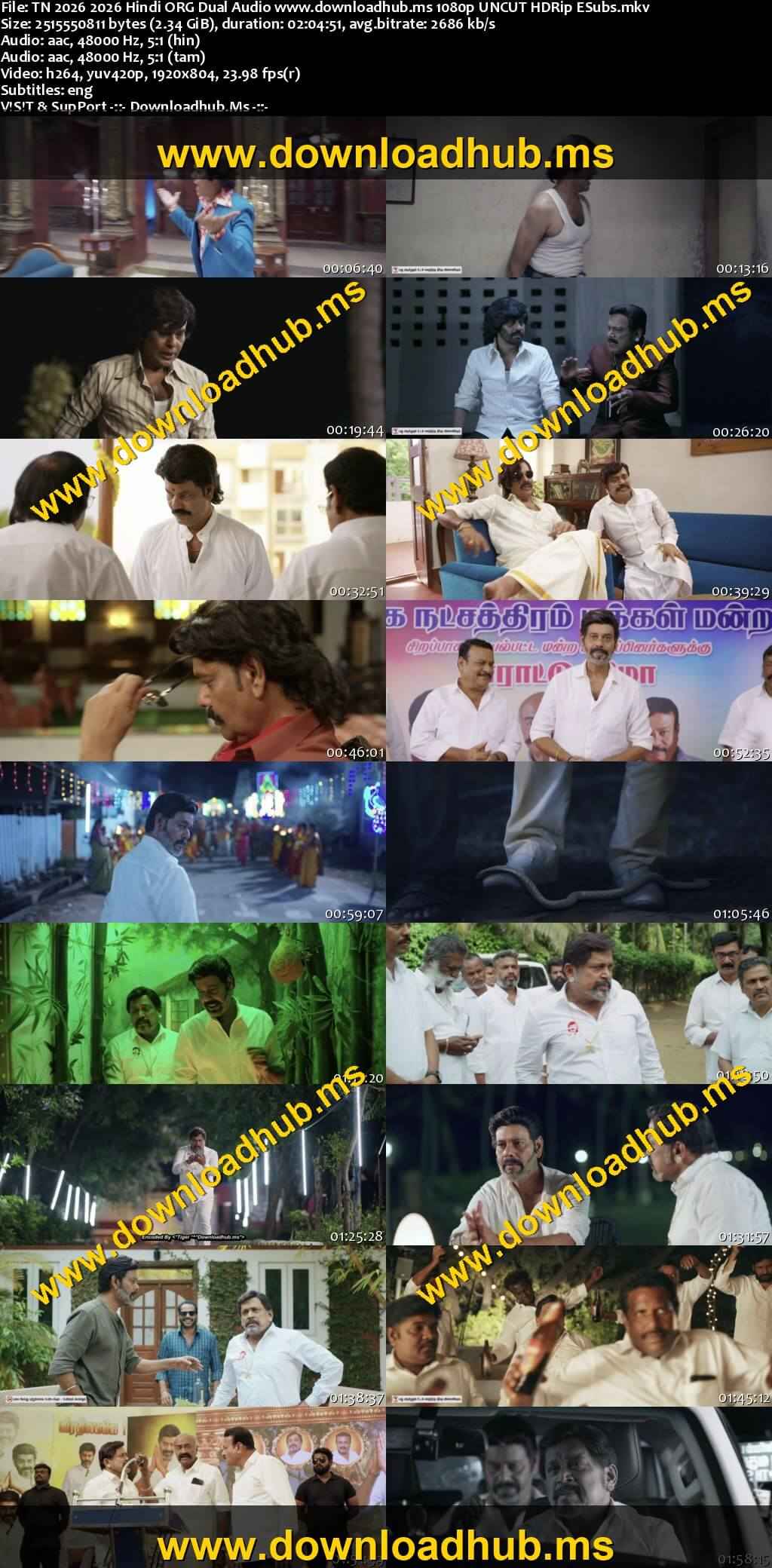 TN 2026 2026 Hindi ORG Dual Audio Movie DD5.1 1080p 720p 480p UNCUT HDRip ESubs x264 HEVC