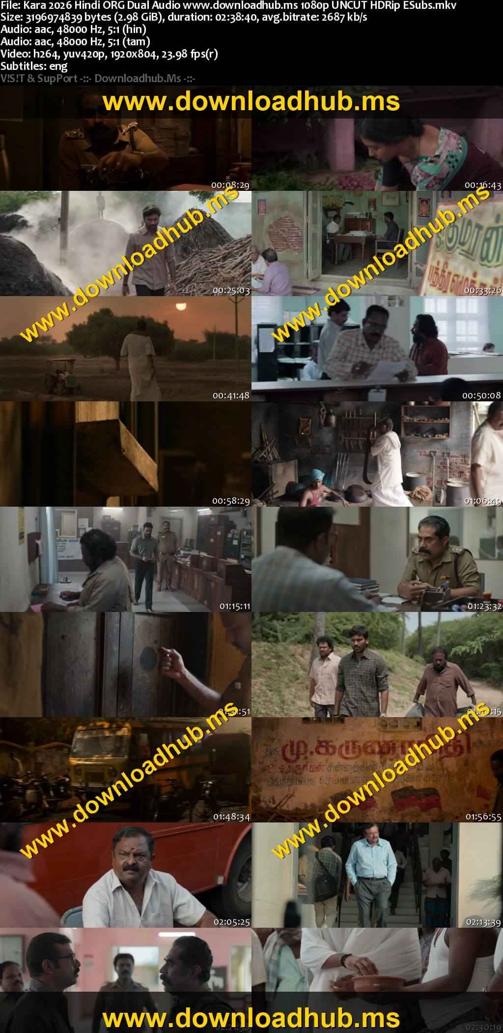 Kara 2026 Hindi ORG Dual Audio Movie DD5.1 4k 1080p 720p 480p UNCUT HDRip ESubs x264 HEVC