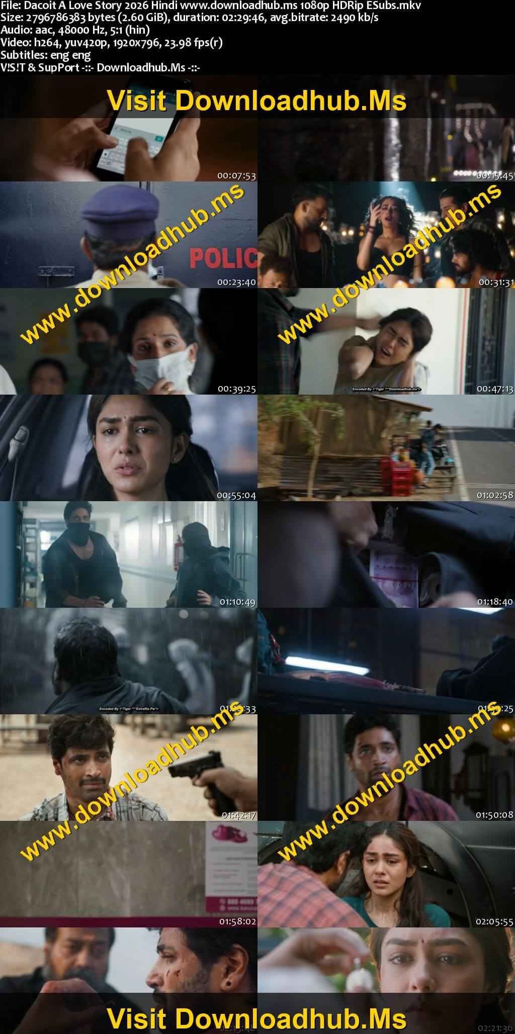 Dacoit: A Love Story 2026 Hindi Movie DD5.1 4k 1080p 720p 480p HDRip ESubs x264 HEVC