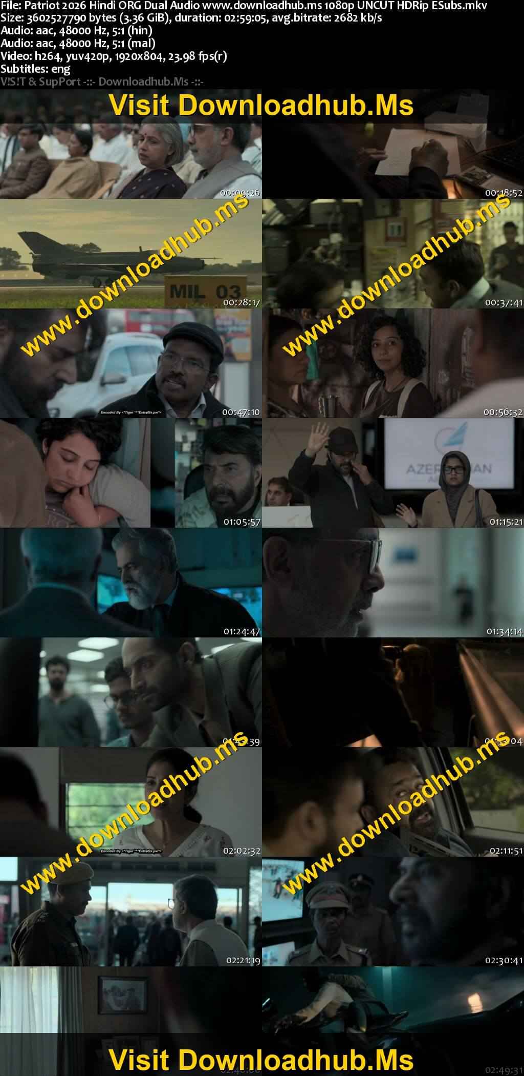 Patriot 2026 Hindi ORG Dual Audio Movie DD5.1 4k 1080p 720p 480p UNCUT HDRip ESubs x264 HEVC