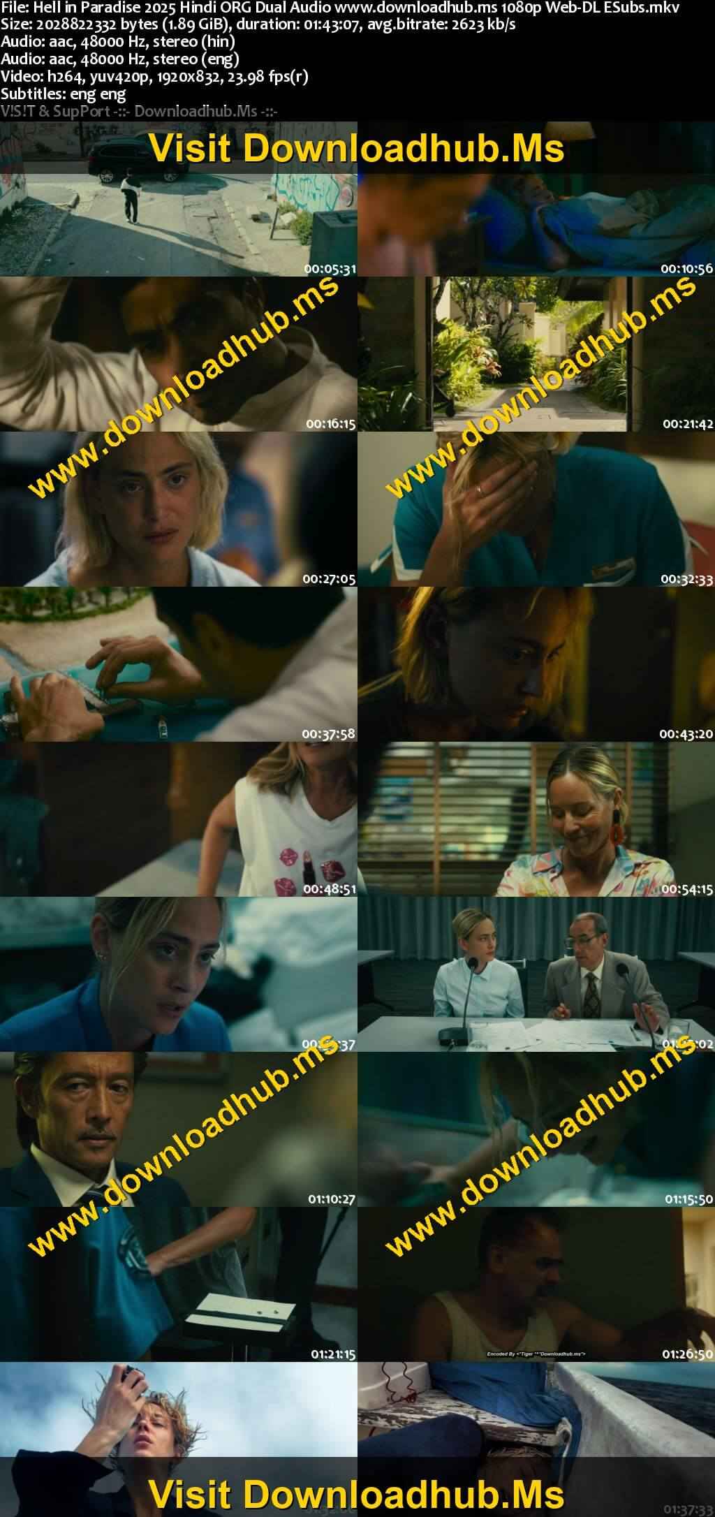 Hell in Paradise 2025 Hindi ORG Dual Audio Movie DD5.1 1080p 720p 480p Web-DL ESubs x264 HEVC